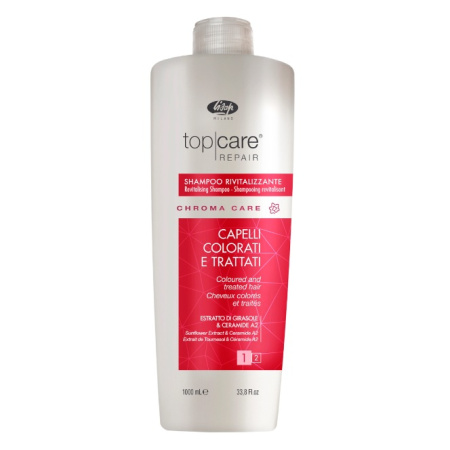 Оживляющий шампунь для окрашенных волос Lisap Milano Top Care Chroma Care, 1000 мл