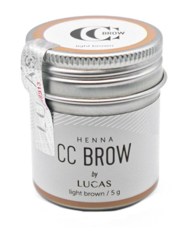 Хна для бровей в баночке CC Brow Lucas' Cosmetics, светло-коричневая, 5 г