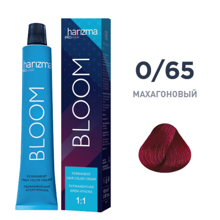 Крем-краска harizma PROhair Bloom 0/65 махагоновый, 100 мл