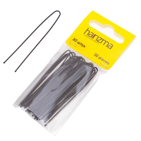 Шпильки 60 мм прямые черные, 30 шт 