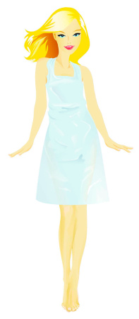 Фартук п/э прозрачный, 80 x 100 см