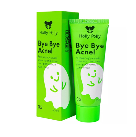 Регенерирующий крем Holly Polly Bye Bye Acne! против акне для проблемной кожи лица, 50 мл
