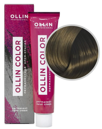 Перманентная крем-краска для волос Ollin Color 7/00 русый глубокий, 60 мл