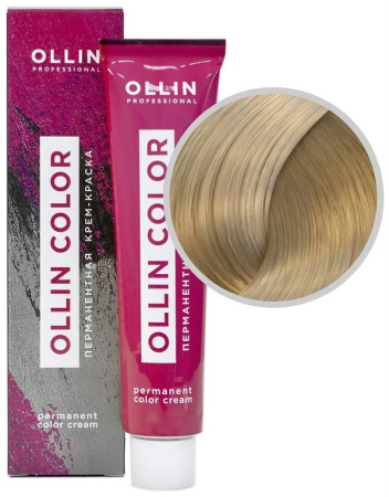 Перманентная крем-краска для волос Ollin Color 9/1 блондин пепельный, 60 мл