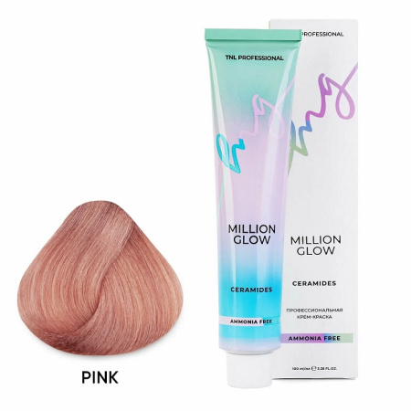Крем-краска TNL Million Glow AFC Ceramides розовый, 100 мл