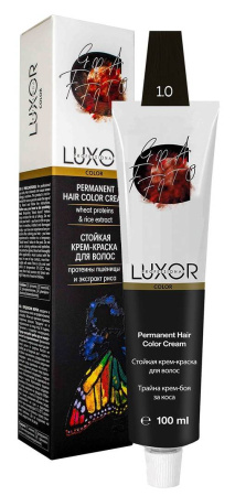 МП LUXOR Professional Стойкая крем-краска 1.0 чёрный, 100 мл