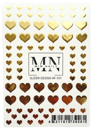 Слайдер-дизайн для ногтей Miw Nails F-101 mini
