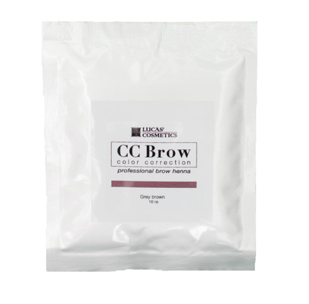 Хна для бровей в саше CC Brow Lucas' Cosmetics, серо-коричневая, 10 г