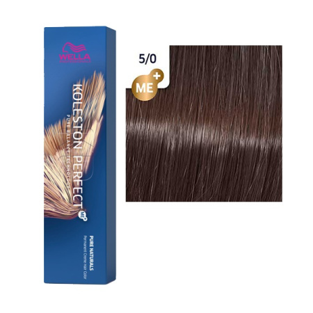 Wella Крем-краска стойкая Koleston P. 5/0 Светло-коричневый натуральный, 60 мл