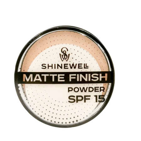Shinewell Пудра матирующая SPF 15, тон 02