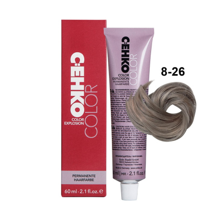 Крем-краска C:EHKO Color Explosion 8/26 светлый блондин серо-коричневый, 60 мл
