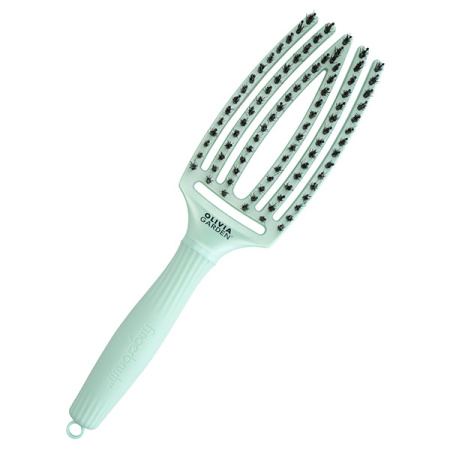 Olivia Garden Щетка для волос Fingerbrush Boar&Nylon Arctic Teal