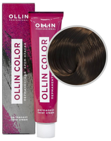 Перманентная крем-краска для волос Ollin Color 5/7 светлый шатен кор., 60 мл
