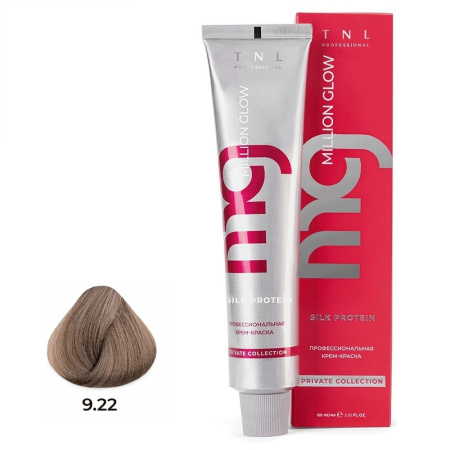 Крем-краска TNL Million Glow Private 9.22 очень светлый интенсивный фиолетовый, 60 мл