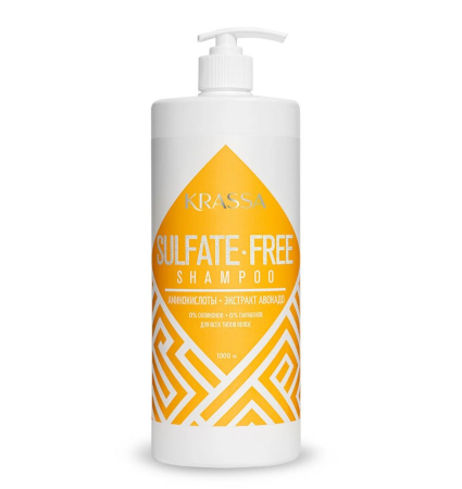 Шампунь для волос Krassa Detox Sulfate-free бессульфатный, 1000 мл
