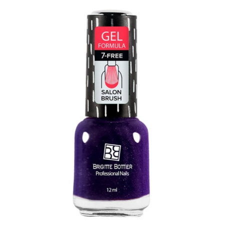 Лак для ногтей Brigitte Bottier Gel Formula, т. 37 галактика (черно-синий), 12 мл