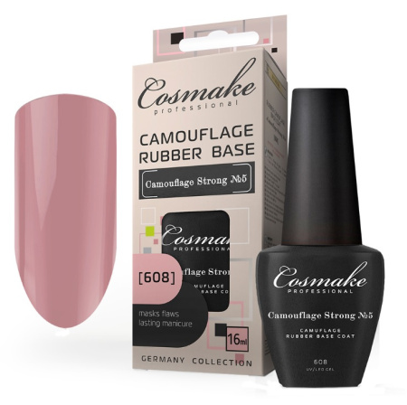 База Camouflage Strong 608 Бледно-коралловая, 16 мл 