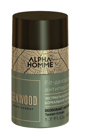 Дезодорант антиперспирант Estel Alpha Homme Genwood, 50 мл