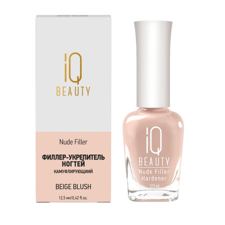 IQ Beauty Филлер-укрепитель для ногтей камуфлирующий, Beige Blush, 12.5 мл