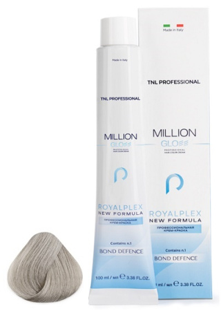 Крем-краска для волос Million Gloss 10.102 Платиновый блонд пепельный жемчужный, 100 мл