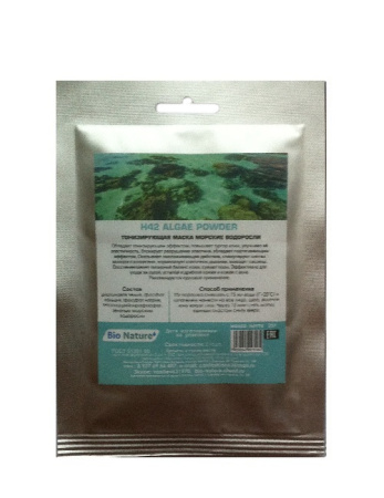Маска альгинатная тонизирующая "Морские водоросли" H42 Bio Nature, 25 г