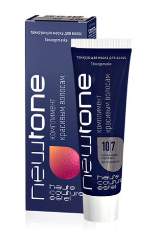Маска тонирующая для волос Estel Newtone 10/7 светлый блондин коричневый, 60 мл