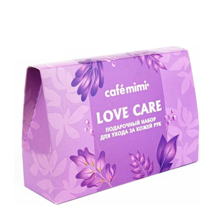 Набор подарочный "Love care" Cafe Mimi (крем, крем-маска, скраб для рук по 50 мл)