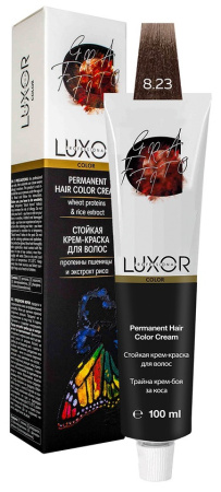 Перманентная крем-краска Luxor Professional Color 8.23 Светлый блондин фиолетовый золотистый, 100 мл
