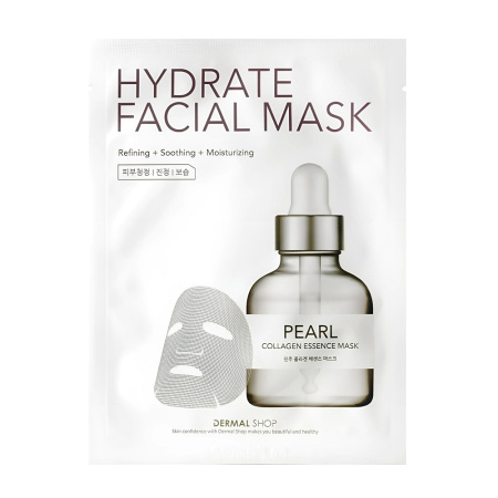 DERMAL Shop Pearl HydrateFacial Тканевая маска для лица с экстрактом жемчуга 23 г