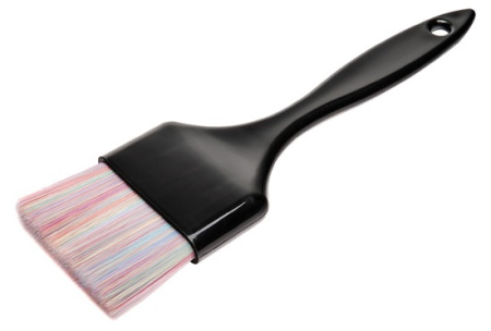 Кисть для окрашивания волос с ультратонкой щетиной, 60х35 мм.