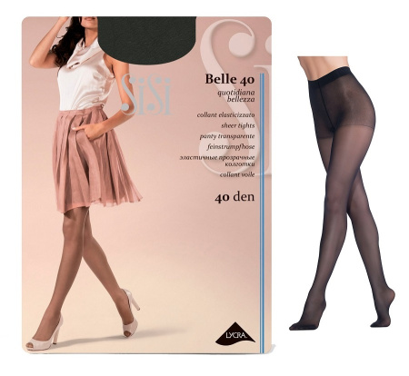 Колготки SiSi Belle 40 den, Nero, 4