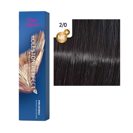 МП Wella Крем-краска стойкая Koleston P. 2/0 Черный натуральный, 60 мл