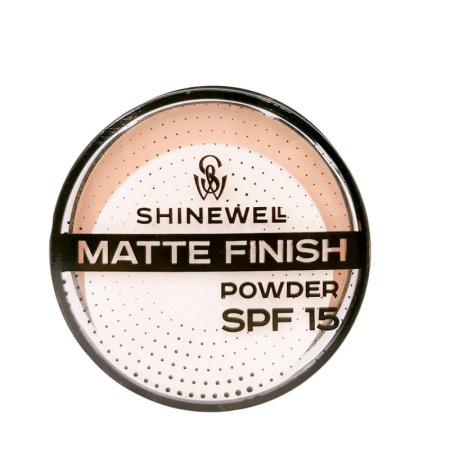 Shinewell Пудра матирующая SPF 15, тон 03
