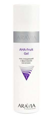 Гель очищающий с фруктовыми кислотами Aravia, 250 мл