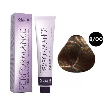 Перманентная крем-краска Ollin Performance 8/00 светло-русый глубокий, 60 мл