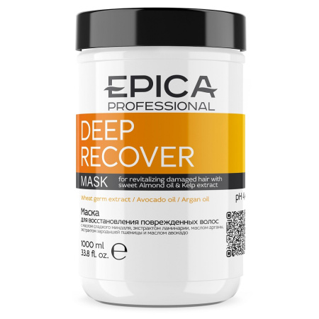 Маска Epica Deep Recover для восстановления поврежденных волос, 1000 мл