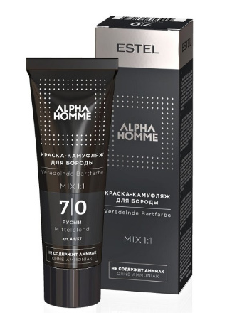 Краска-камуфляж для бороды Estel Alpha Homme т. 7/0 русый, 40 мл