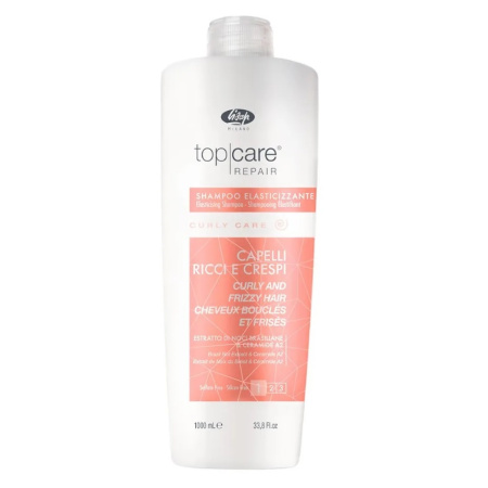 Разглаживающий шампунь для вьющихся волос Lisap Milano Тор Care Curly Care, 1000 мл