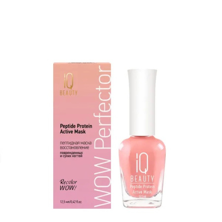 МП IQ Beauty Пептидная маска восстановление ногтей Peptide Protein Active Mask, 12 мл