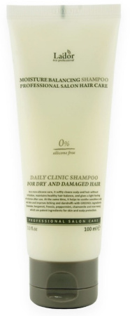 Увлажняющий бессиликоновый шампунь Lador Moisture Balancing Shampoo, 100 мл