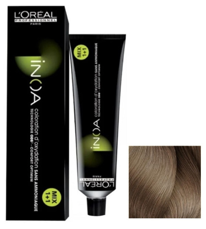 Краска для волос Loreal INOA Resist 9.12 очень св. блондин пеп.-перл., 60 мл