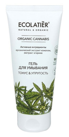 Гель для умывания Organic Cannabis "Тонус и упругость", 100 мл