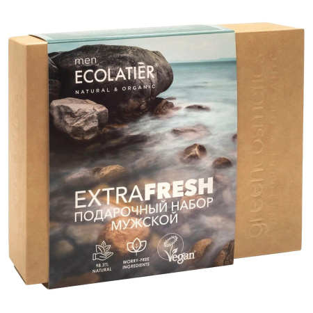 Набор подарочный для мужчин "Extra Fresh" Ecolatier (гель для душа, шампунь для волос по 150 мл)