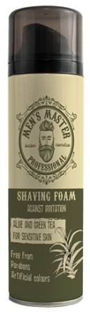 Пена для бритья Victoria Beauty Men's Master "Алое и зеленый чай", 200 мл