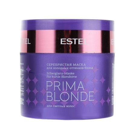 Маска серебристая для холодных оттенков блонд Estel Prima Blonde, 300 мл
