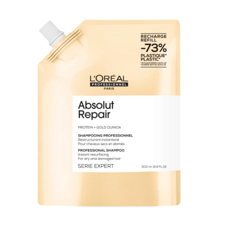 Шампунь для восстановления поврежденных волос L’Oreal Absolut Repair refill, 500 мл