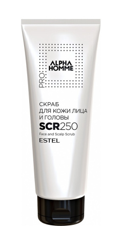 Скраб для кожи лица и головы Alpha Homme Estel, 250 мл