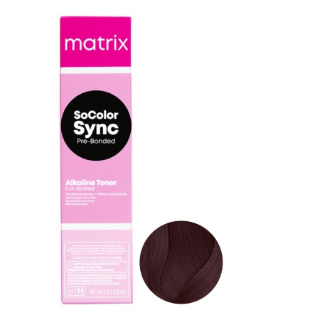 Краситель Matrix SoColor Sync Pre-Bonded 5VA светлый шатен перламутрово-пепельный, 90 мл