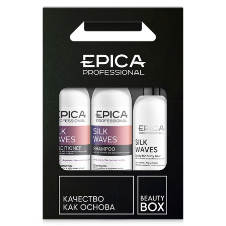 Набор для волос Epica Slik Waves (шампунь 300мл+кондиционер 300мл+спрей 300мл)