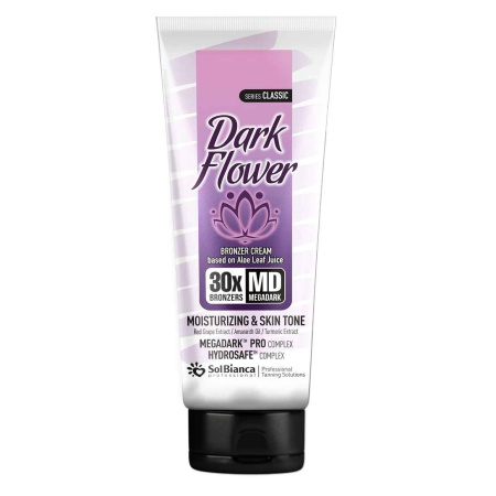 Крем для загара SolBianca Classic Dark Flower 30х bronzer с маслом амаранта и виноградом, 125 мл